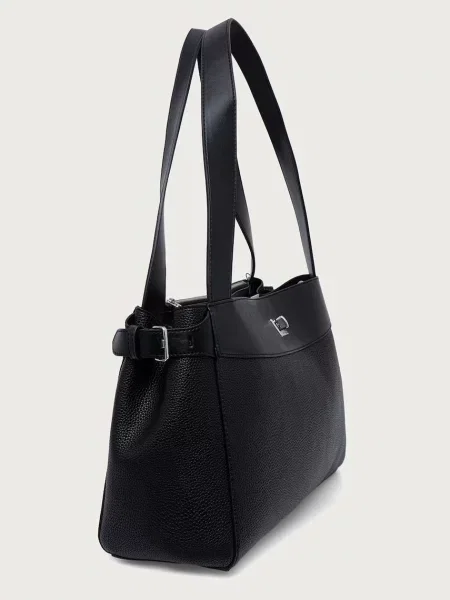 Calvin Klein Geantă Mix Media Work Tote negru