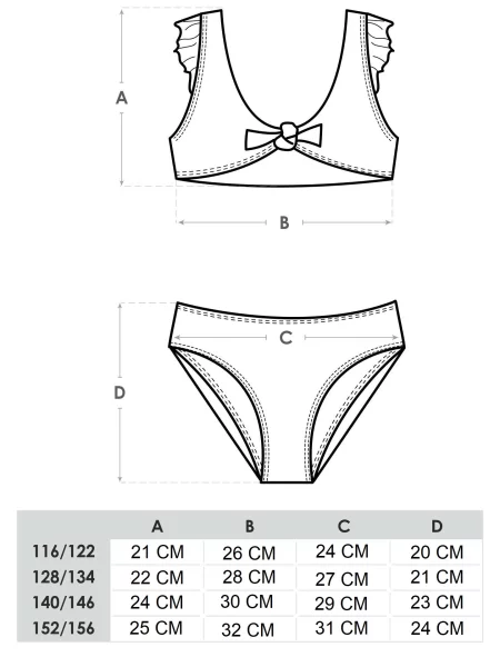 Costum de baie copii Yoclub alb