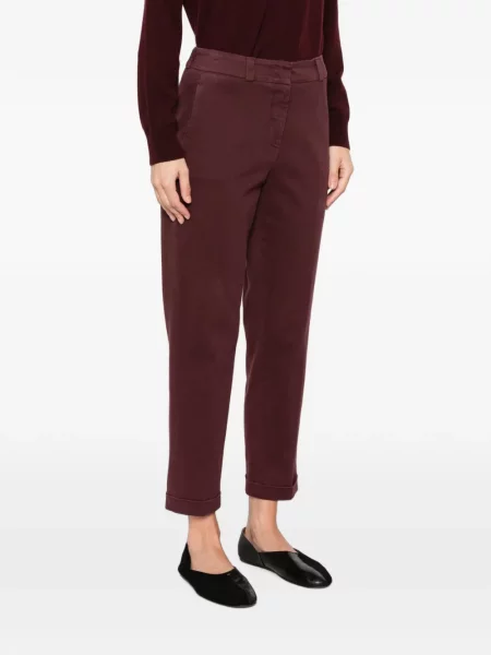 Pantaloni Peserico stretch roșu