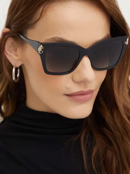 Jimmy Choo Okulary Przeciwsłoneczne Kira schwarz czarne