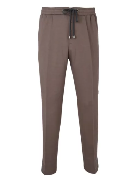 Pantaloni Peserico cu cordon maro