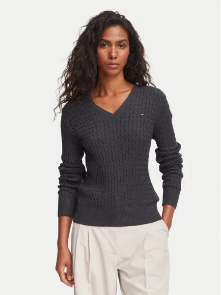 Tommy Hilfiger Pulover închis gri