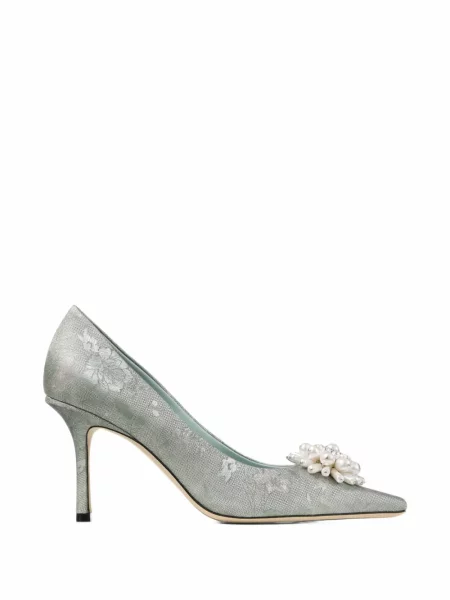 Pantofi cu toc Jimmy Choo verde