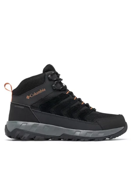 Columbia Παπούτσια πεζοπορίας Strata Trail™ Mid WP Boot μαύρο