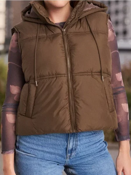 Жилет Sinsay коричневый