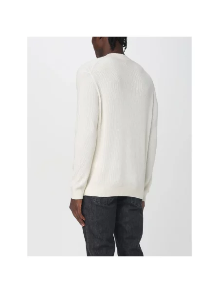 Sweter Emporio Armani z kaszmiru biały