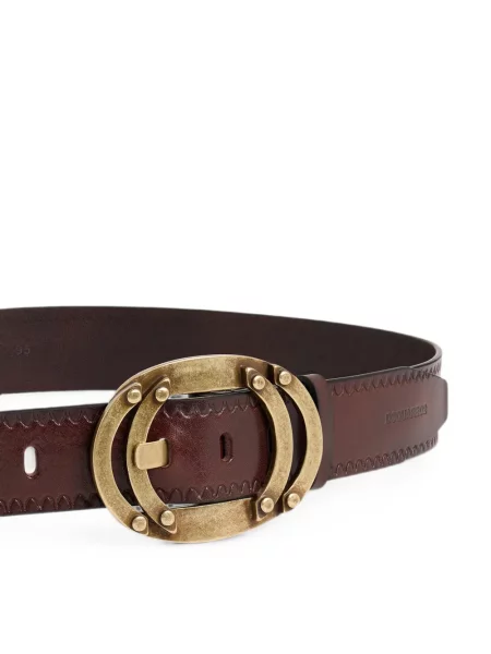 Cu centură curea Dsquared2 cu cataramă maro