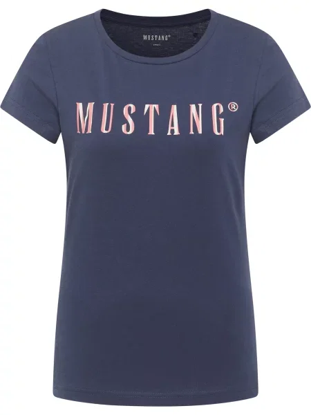 Mustang Marškinėliai Loa Slim Fit mėlyna