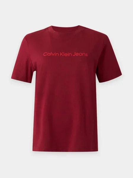 Calvin Klein Jeans Tričko Classic grenadínová / karmínovo červená