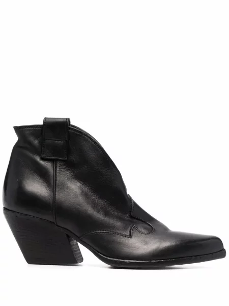 Botine Elena Iachi din piele negru