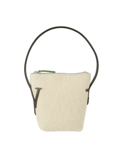 Torebka hobo Jw Anderson skórzana beżowa