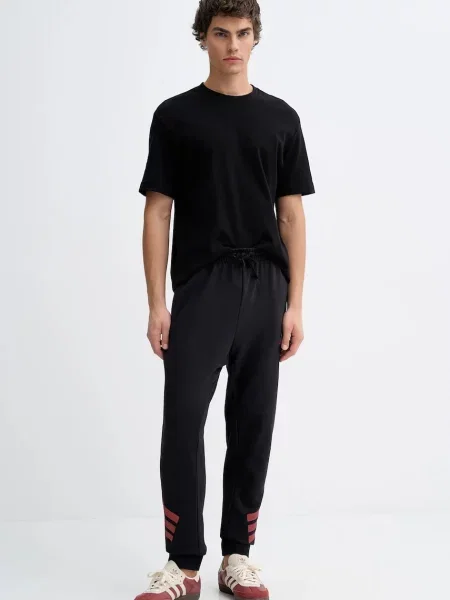 Спортивні штани adidas з принтом чорний