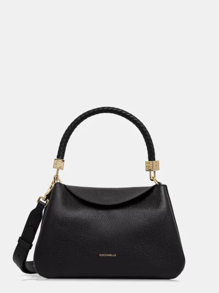 Coccinelle crossbody kabelka dámska kožená čierna