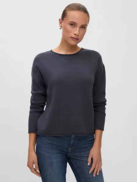 VERO MODA Pulover VMSABA fumuriu albastru