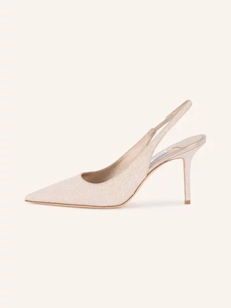 Jimmy Choo Lodičky Love krémová / zlatá