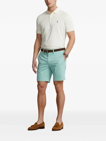 Tricou polo Polo Ralph Lauren cu autograf cu 5 buzunare în carouri gri