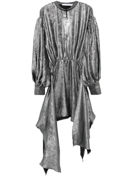 Mała mały sukienka mini Iro garniturowa srebrna