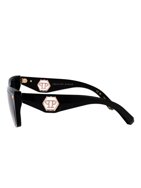 Ochelari de soare Philipp Plein Eyewear cu imprimeu geometric negru