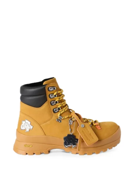 Botine Off-white cu autograf alb