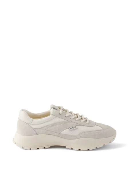 Sneakerși Prada din piele de căprioară