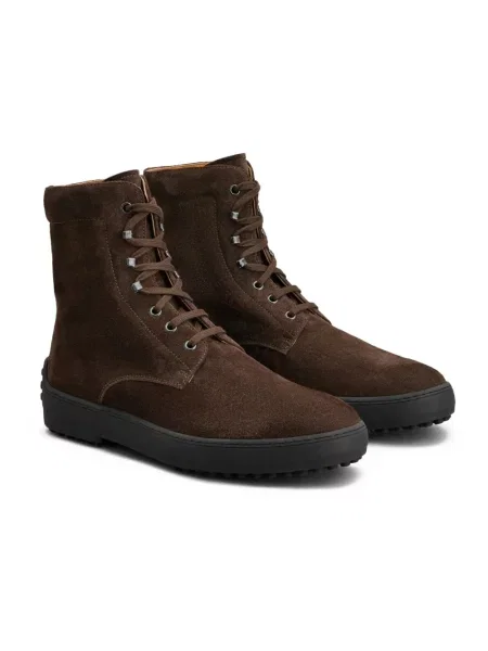 Botki Tod's skórzane brązowe