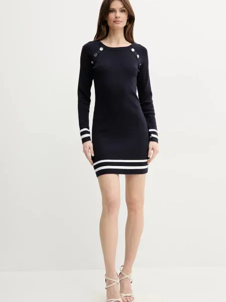 Morgan sukienka RMVALI granatowy mini dopasowana RMVALI
