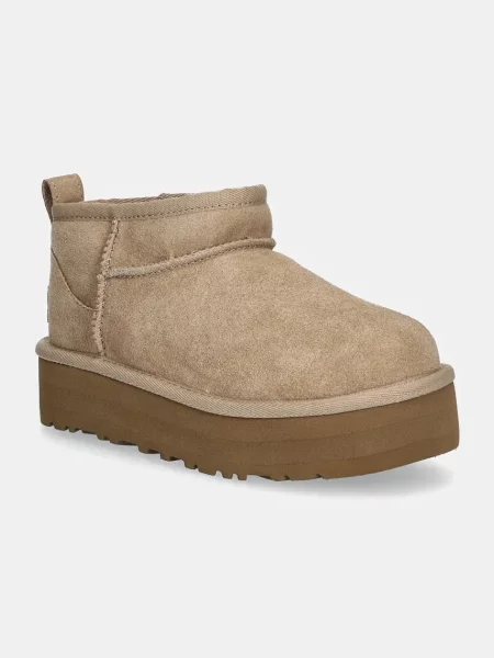 UGG снігові чоботи дитячі замшеві CLASSIC ULTRA MINPLATFORM