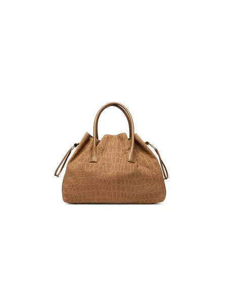 Elisabetta Franchi Shopper táska | hasított bőr bézs