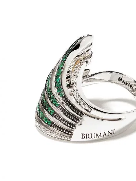 Bílé zlato diamant prsten Brumani