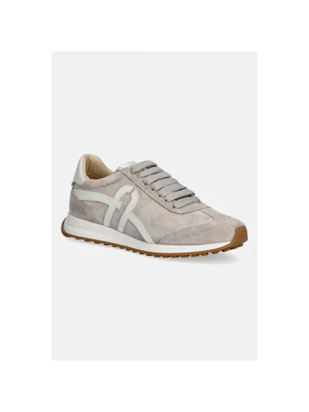 Sneakersy Furla skórzane retro szare