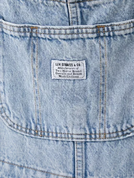 Levi's дънков гащеризон от деним дамски UTILITY OVERALL синьо