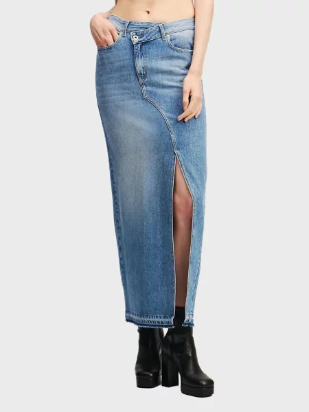 Джинсовая юбка Karl Lagerfeld Jeans из лиоцела синяя