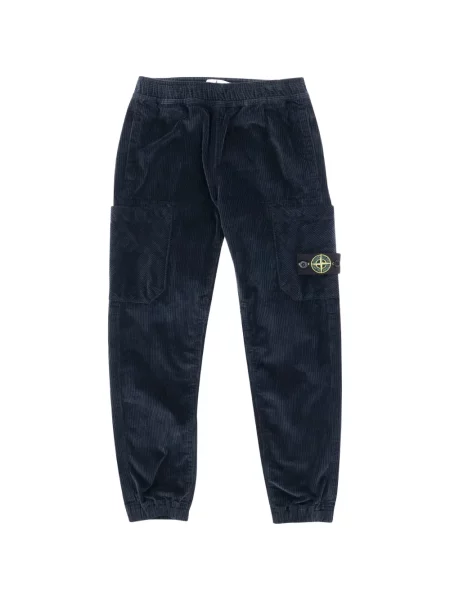 Spodnie cargo dziecięce Stone Island niebieskie