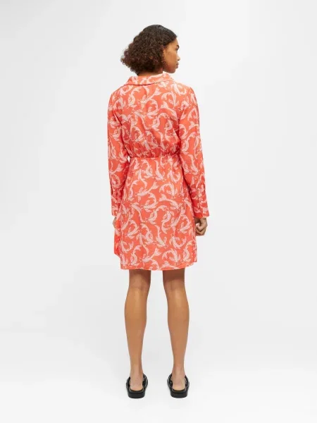 OBJECT Rochie Rio corai alb