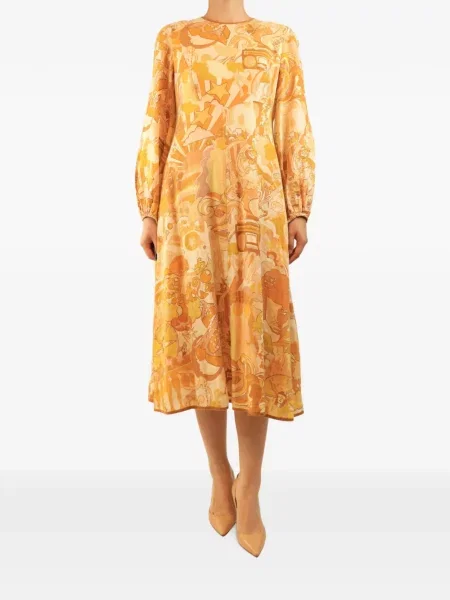 Rochie Zimmermann de in cu imagine portocaliu