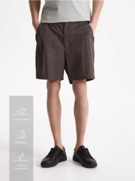 Reserved Гладкі шорти вільного крою пильно-коричневий коричневі