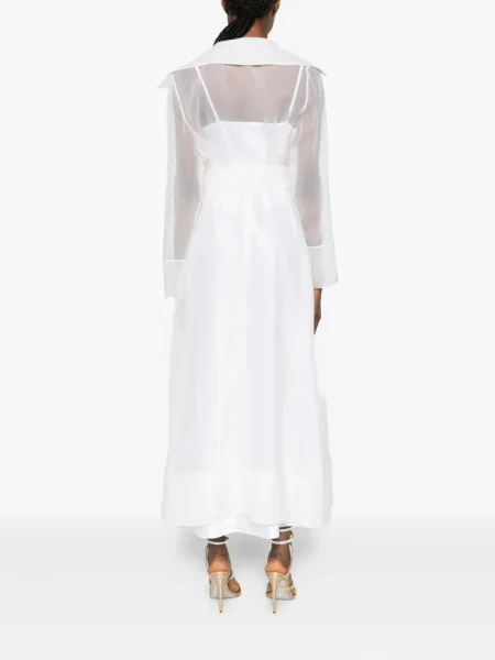 Rochie maxi Lita Couture de costum alb