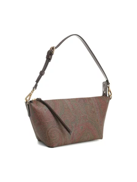 Torebka Etro z wzorem paisley brązowa
