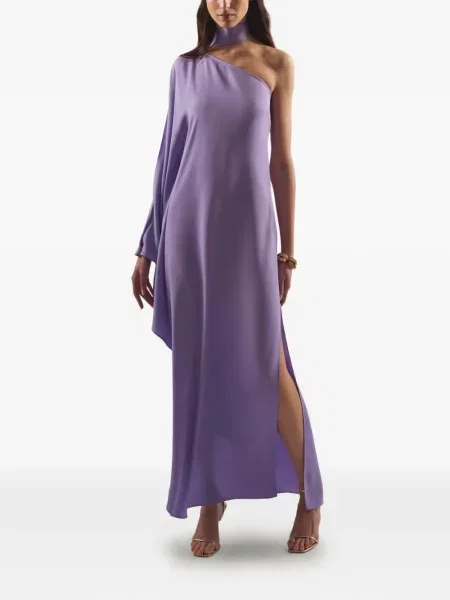 Rochie maxi Taller Marmo cu un umăr gol violet