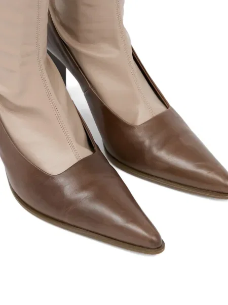 Cizme Mm6 Maison Margiela din piele maro