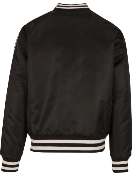 Urban Classics Prehodna jakna Racer črna / naravno bela