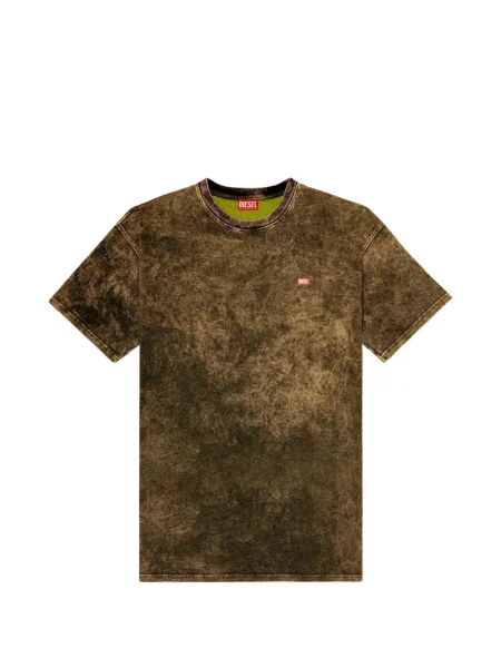 Tricou Diesel cu decolteu rotund maro
