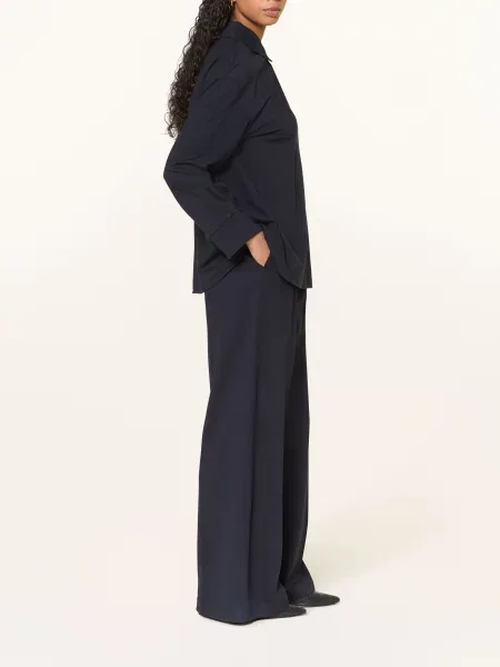 Mm By Max Mara Kalhoty Marlene Ginnico tmavě modrá