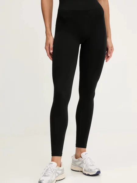 Hummel legginsy treningowe gładkie czarny