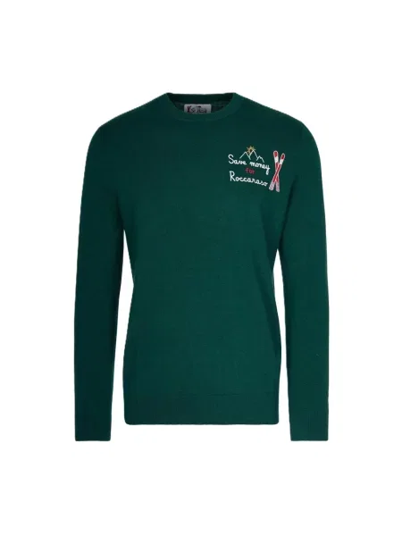 Sweter Mc2 Saint Barth wełniany zielony