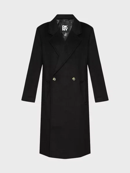 Вовняне пальто Dkny чорне