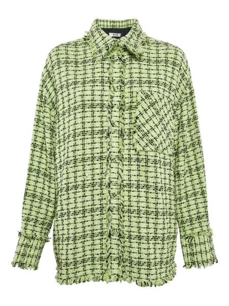 Geacă Msgm din tweed verde
