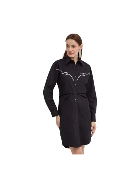 Pinko sukienka mini dopasowana czarny