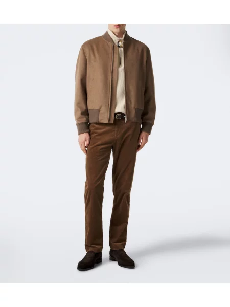 Pantaloni Sunspel de catifea cord bej