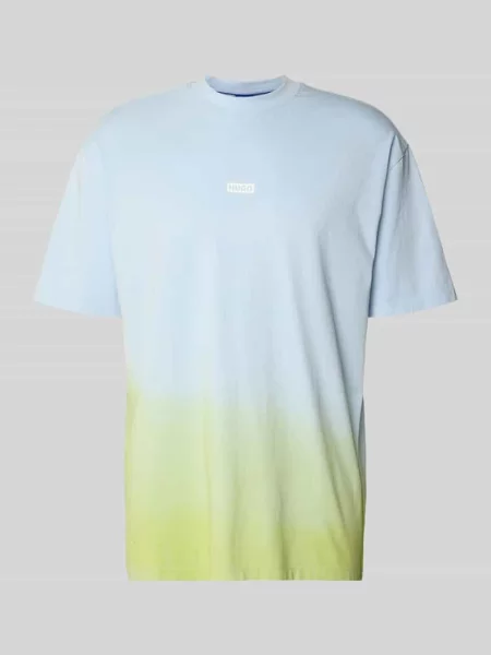 T-shirt o kroju loose fit z czystej bawełny model NALONO_F' Hugo Blue